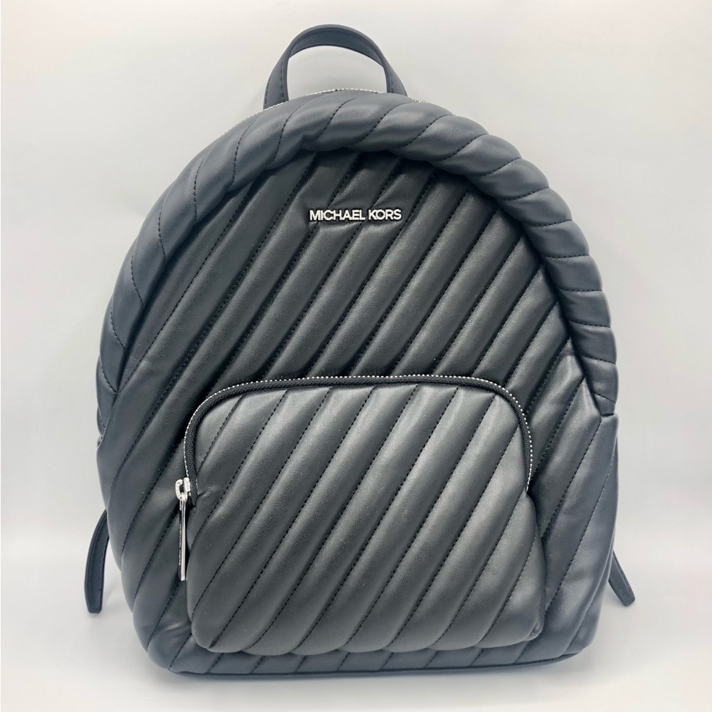 Michael Kors - Black Faux Leather Backpack